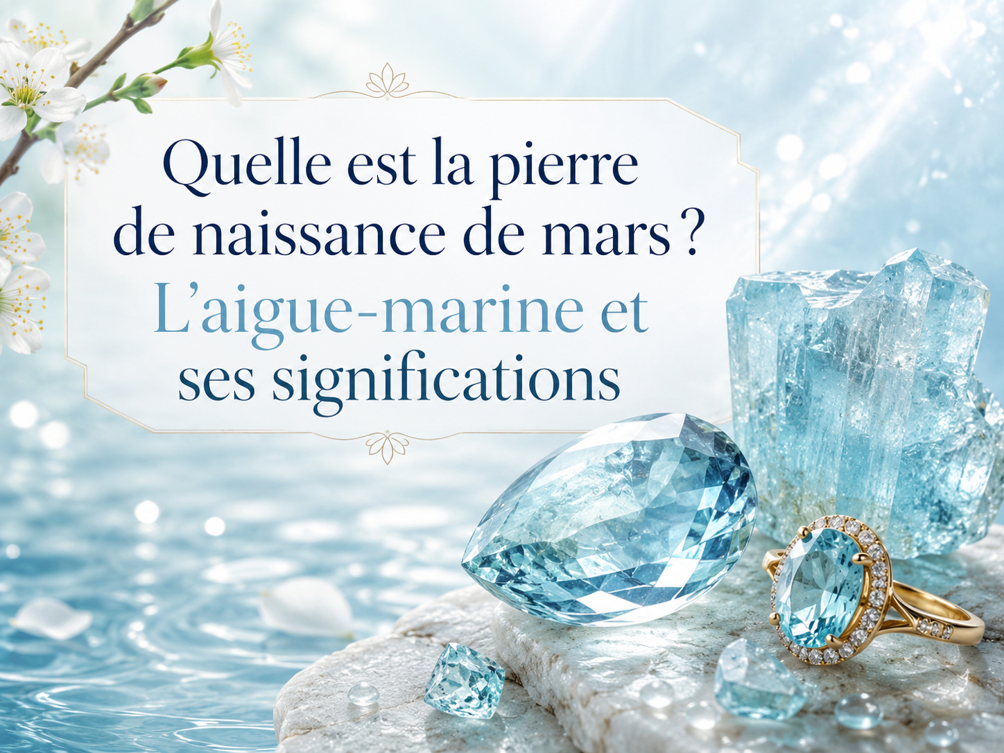 Quelle est la pierre de naissance de mars ? L’aigue-marine et ses significations