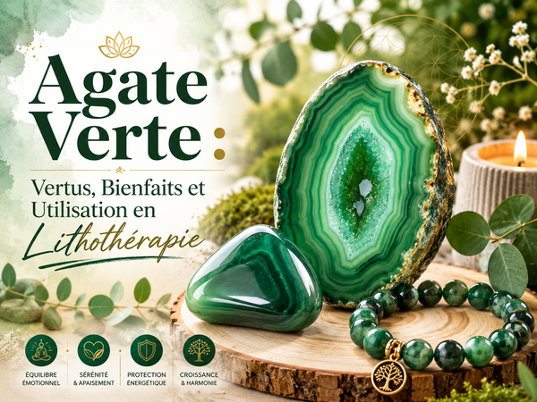 Agate Verte : Vertus, Bienfaits et Utilisation en Lithothérapie