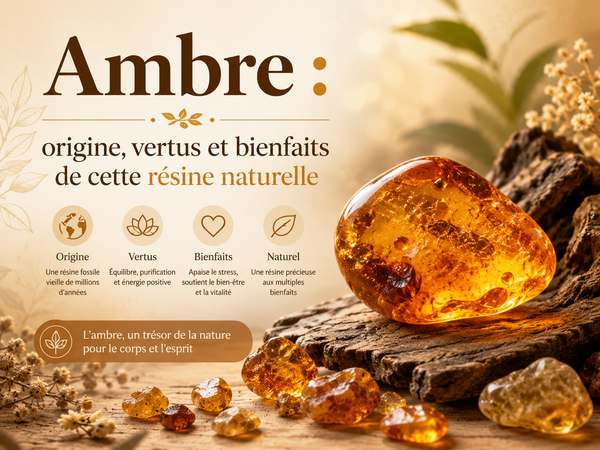 Ambre : origine, vertus et bienfaits de cette résine naturelle