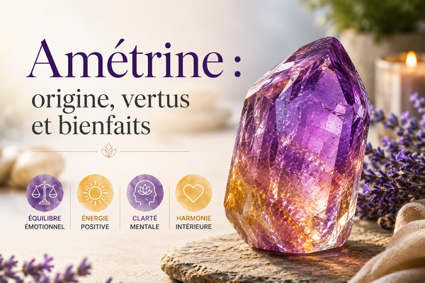 Amétrine : origine, vertus et bienfaits