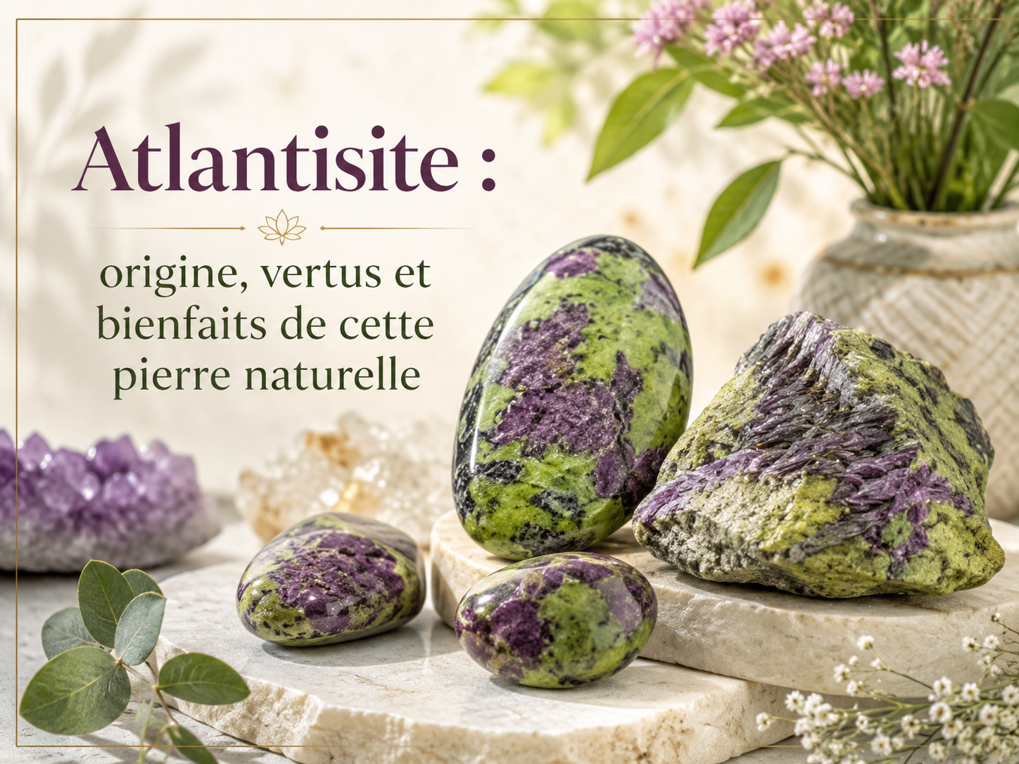 Atlantisite : origine, vertus et bienfaits de cette pierre naturelle