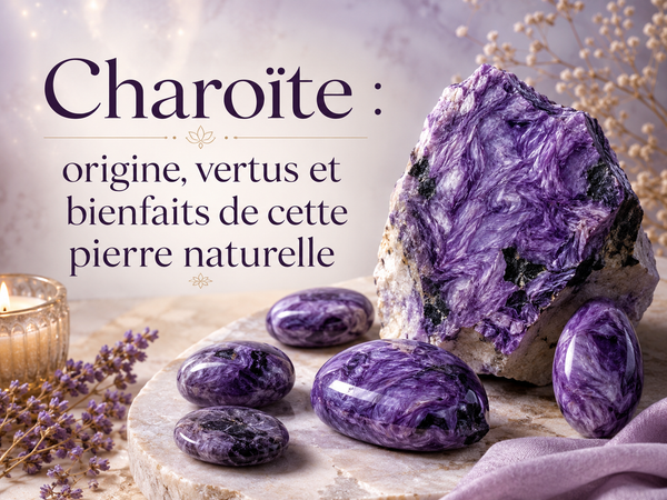 Charoïte : origine, vertus et bienfaits de cette pierre naturelle