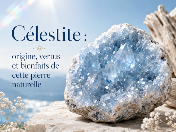Célestite : origine, vertus et bienfaits de cette pierre naturelle