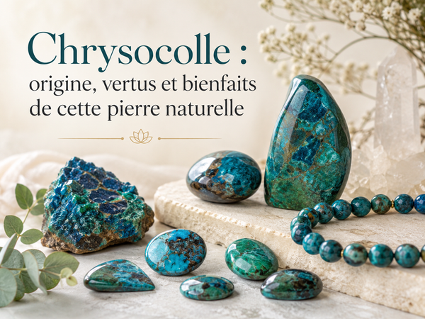 Chrysocolle : origine, vertus et bienfaits de cette pierre naturelle