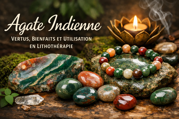 Agate indienne : Vertus, Bienfaits et Utilisation en Lithothérapie