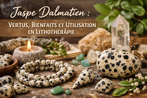 Jaspe Dalmatien : Vertus, Bienfaits et Utilisation en Lithothérapie