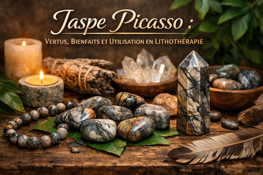 Jaspe Picasso : Vertus, Bienfaits et Utilisation en Lithothérapie