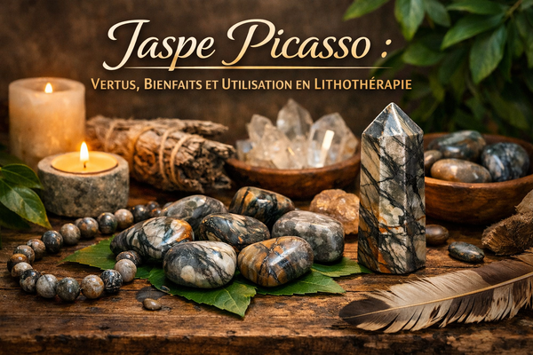 Jaspe Picasso : Vertus, Bienfaits et Utilisation en Lithothérapie