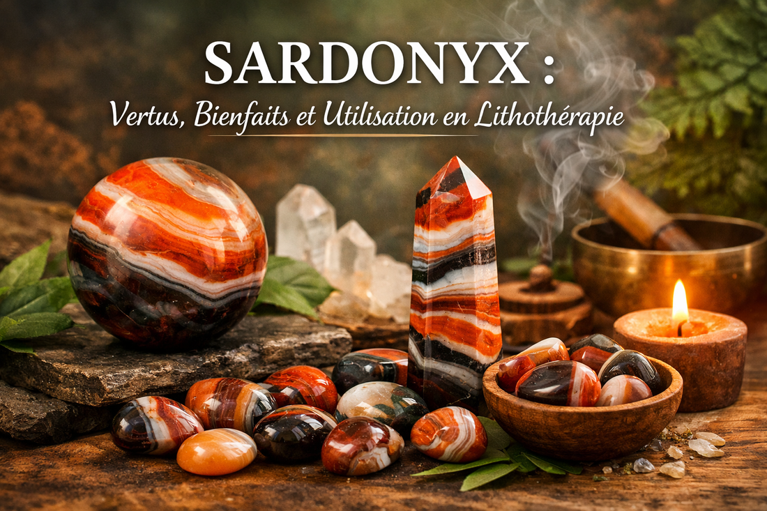 Sardonyx : Vertus, Bienfaits et Utilisation en Lithothérapie