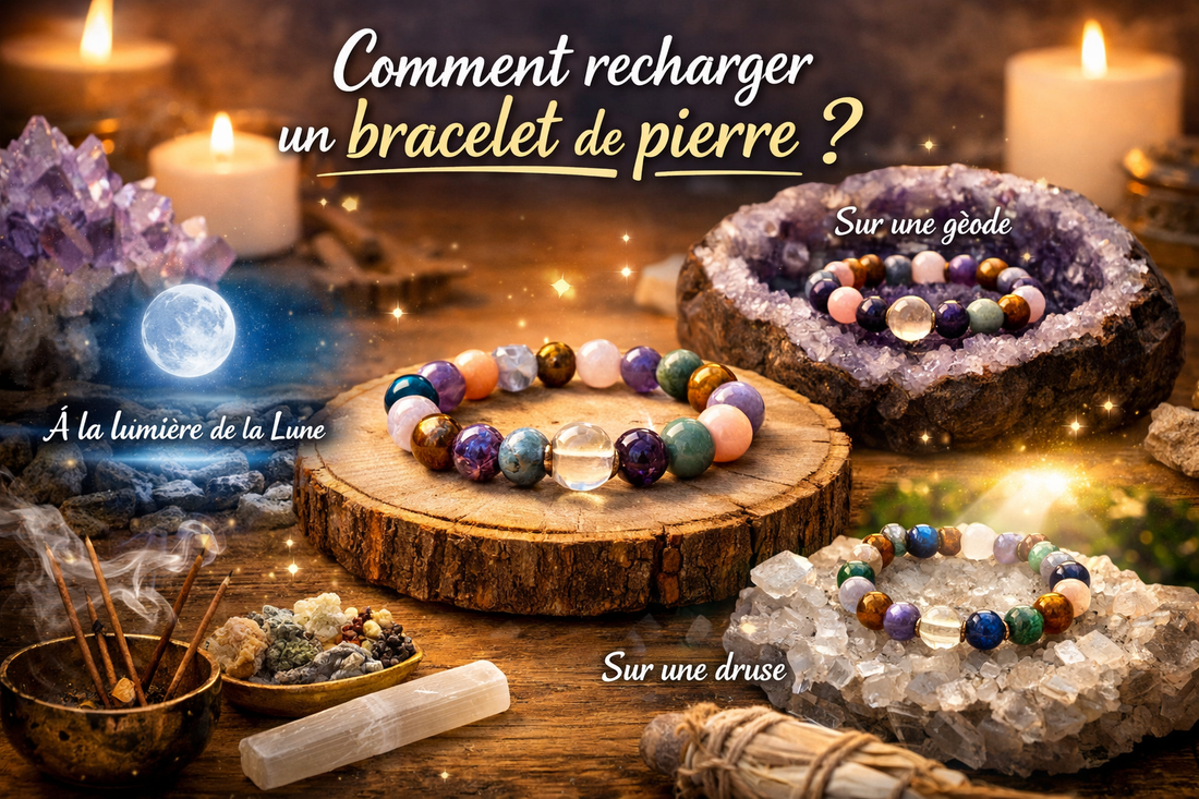 Comment recharger un bracelet de pierre