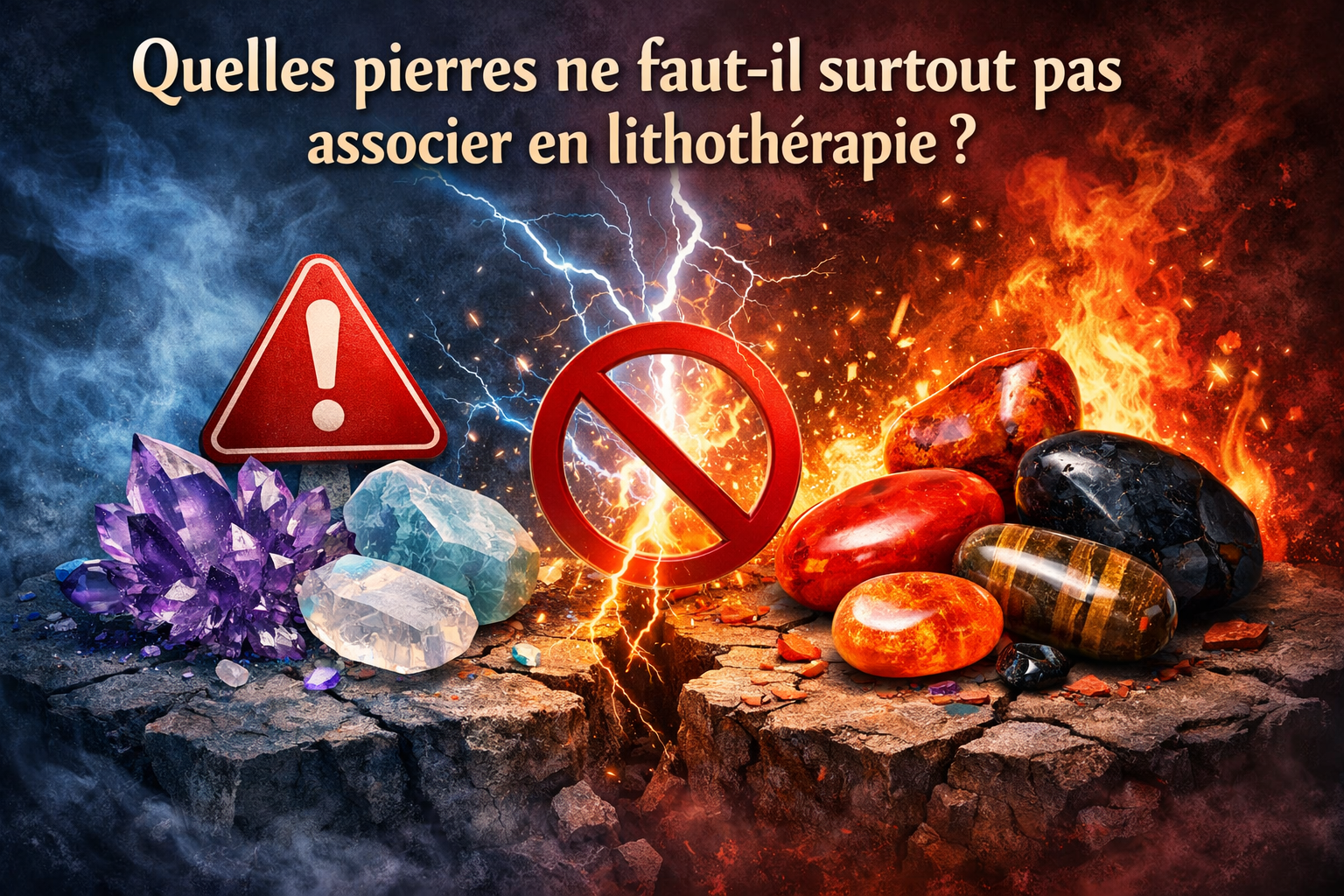 Quelles pierres ne faut-il surtout pas associer en lithothérapie ?
