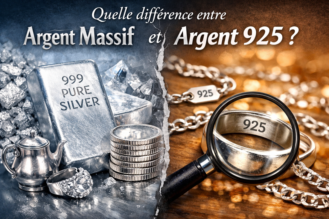 Quelle différence entre argent massif et argent 925 ?