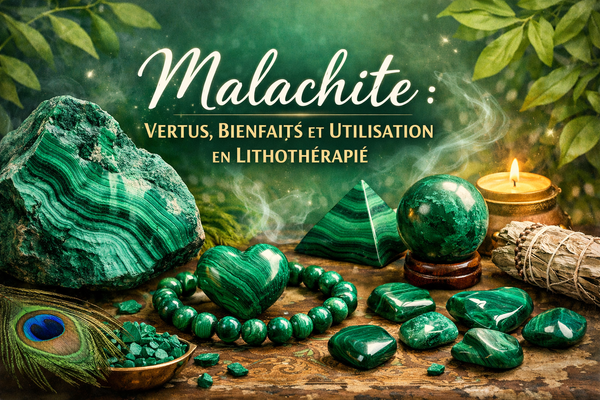 Malachite : Vertus, Bienfaits et Utilisation en Lithothérapie