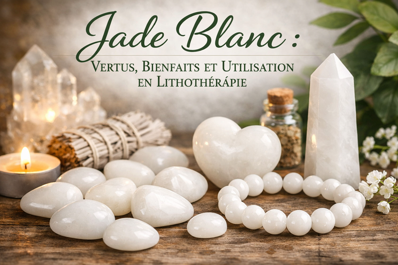 Jade blanc : Vertus, Bienfaits et Utilisation en Lithothérapie