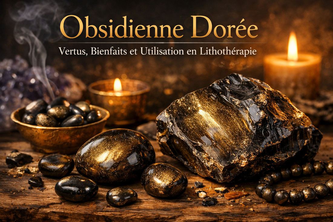 Obsidienne dorée : Vertus, Bienfaits et Utilisation en Lithothérapie