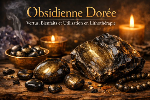 Obsidienne dorée : Vertus, Bienfaits et Utilisation en Lithothérapie