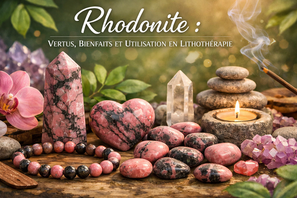 Rhodonite : Vertus, Bienfaits et Utilisation en Lithothérapie