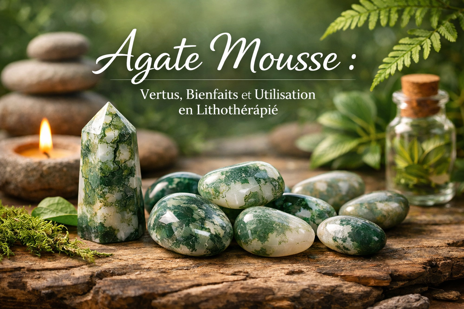 Agate Mousse : Vertus, Bienfaits et Utilisation en Lithothérapie
