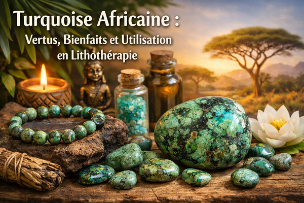 Turquoise Africaine : Vertus, Bienfaits et Utilisation en Lithothérapie