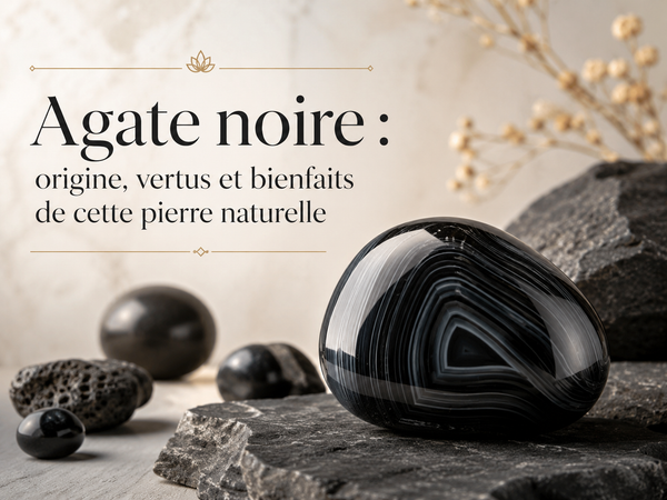 Agate noire : origine, vertus et bienfaits de cette pierre naturelle