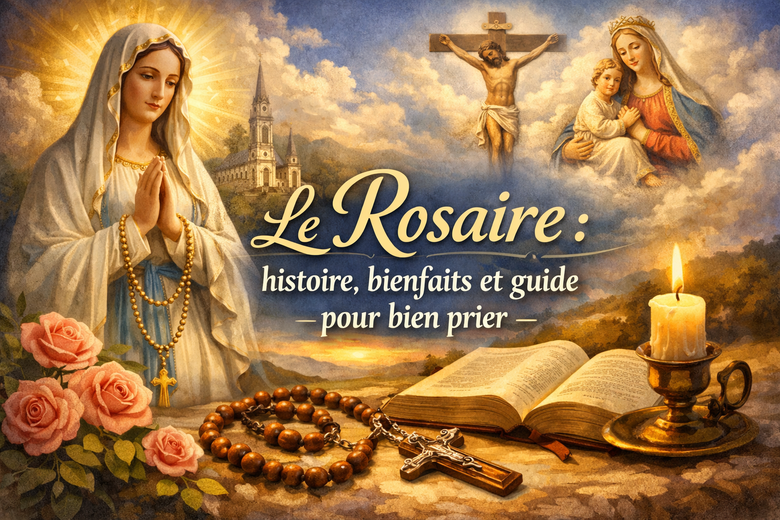 Le Rosaire : histoire, bienfaits et guide pour bien prier