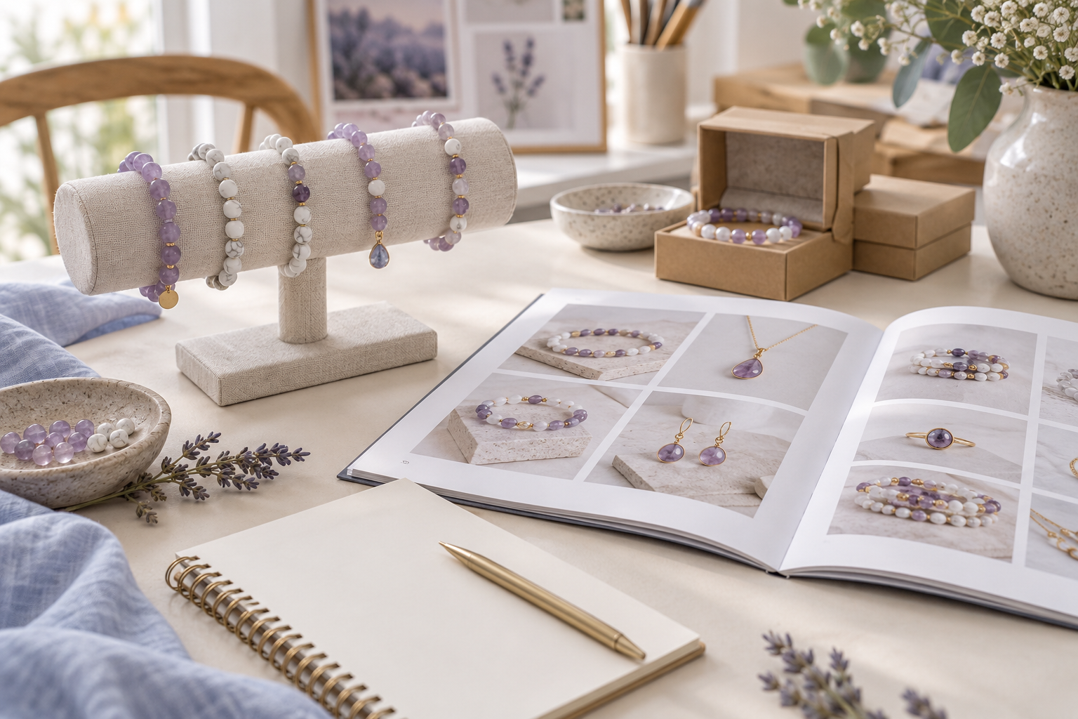 Préparer son catalogue de bijoux et ses conditions revendeurs