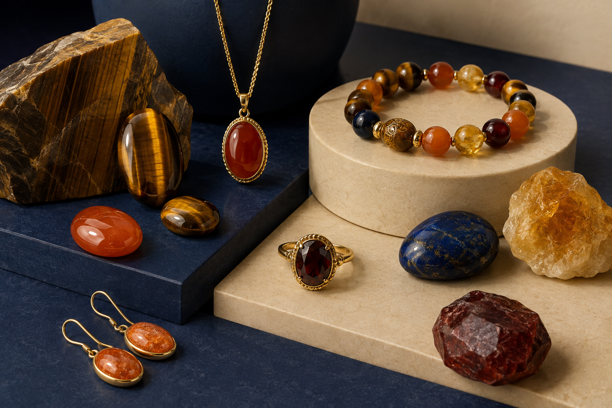 Pierres et bijoux traditionnellement associés à la confiance en soi