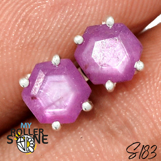 Boucles d'oreilles en Rubis
