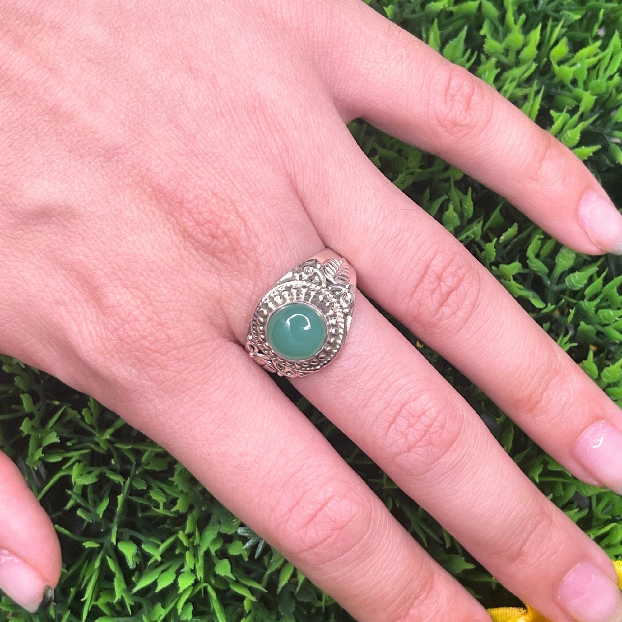 Bague Chrysoprase