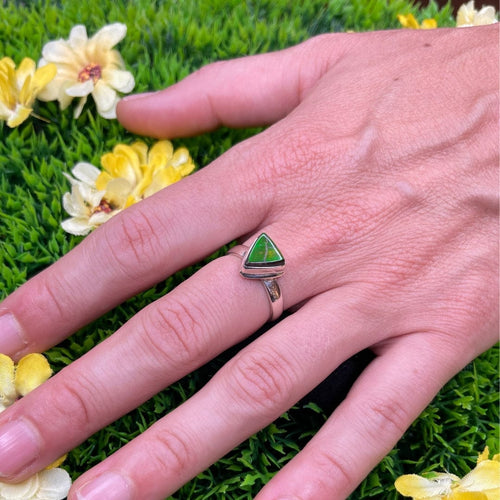 Bagues en argent et Ammolite