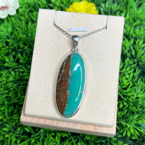 Pendentifs en Chrysoprase Boulder