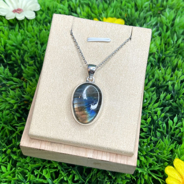 Pendentifs en argent et Labradorite