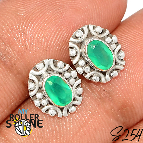 Boucles d’oreilles en argent et Onyx