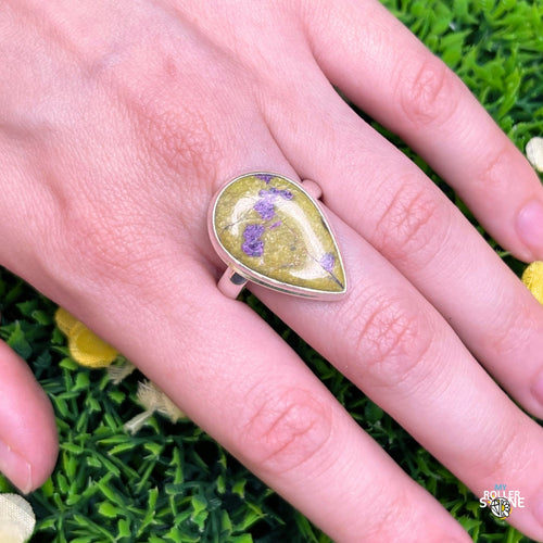 Bagues en argent et Atlantisite