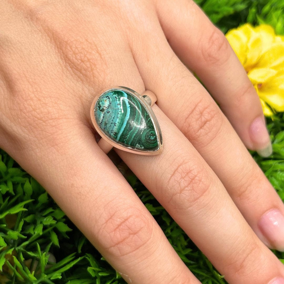 Bague Malachite Chrysocolle