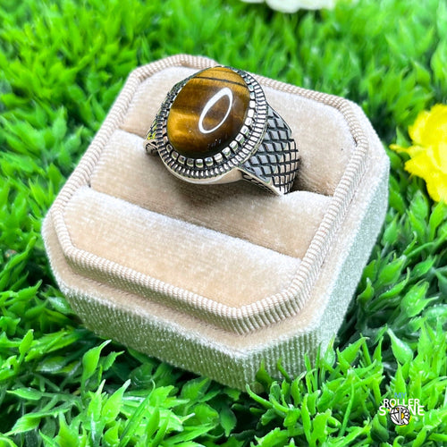 Chevalières argent et Oeil de Tigre