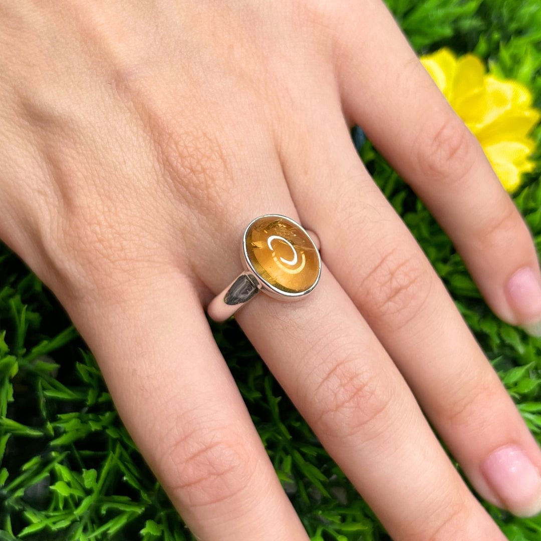Bague argent et Citrine