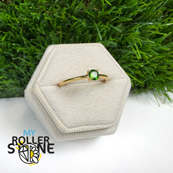 Bagues en argent et Diopside