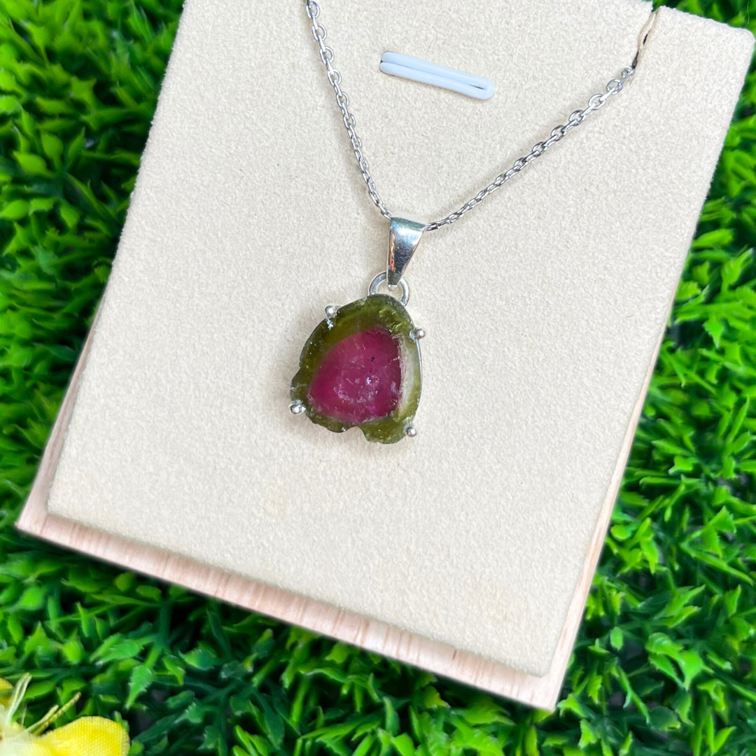Pendentif Tourmaline Watermelon