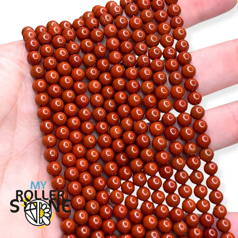 Perles en Jaspe Rouge