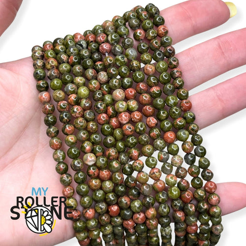 Perles en Unakite