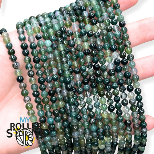 Perles en Agate Mousse