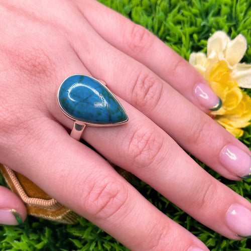 Bagues en argent et Chrysocolle