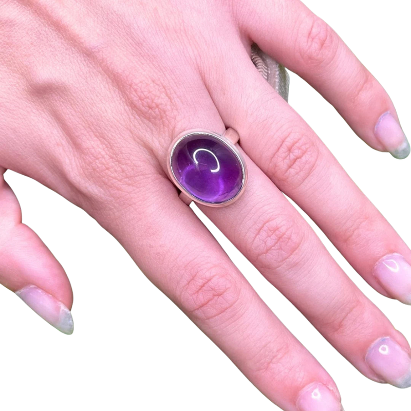 Bagues en argent et Améthyste