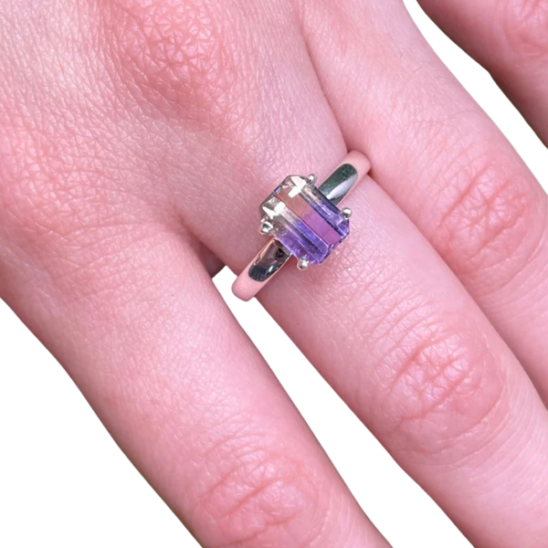 Bagues en argent et Amétrine