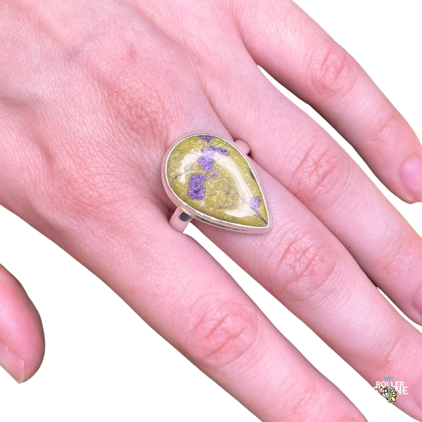 Bagues en argent et Atlantisite