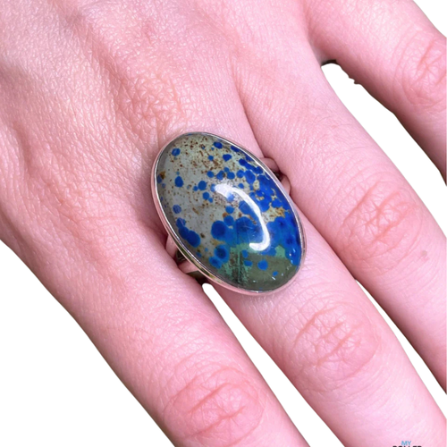 Bagues en argent et Azurite