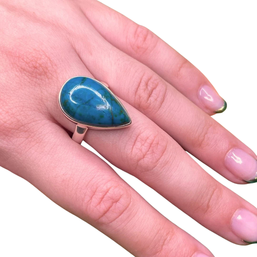 Bagues en argent et Chrysocolle