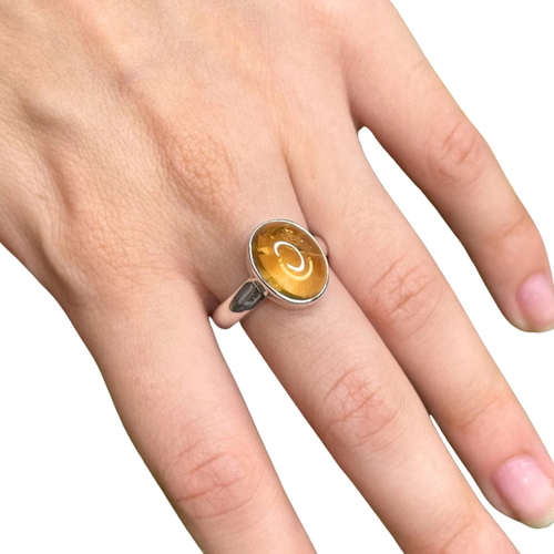 Bagues en argent et Citrine