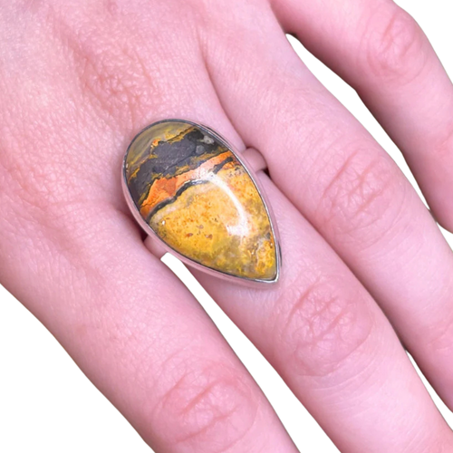 Bagues en argent et Jaspe Bumblebee